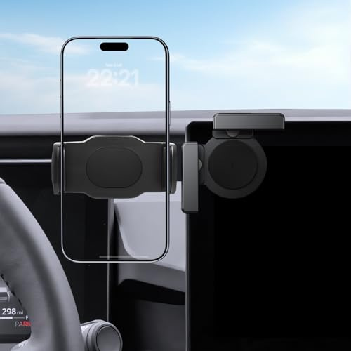 WEIPIN Support de téléphone Portable pour Voiture avec Bras à Ressort pour Toyota RAV4 2023 2024 2025 10,5 Pouces Tableau de Bord Rotation à 360° Support de Smartphone pour iPhone 12-17 série et Plus