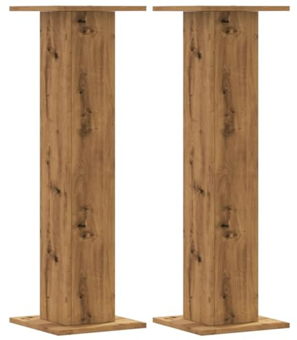 Generico Supporti Piante 2 pz Rovere Artigianale 30x30x95 cm Truciolato,Casa e Giardino,Prato e Giardino,Giardinaggio,Supporti per Piante,Marrone,18.1 kg,3307881
