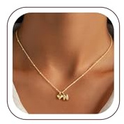 Turandoss Gold Herz Kette mit Buchstaben Damen, 14K Vergoldet Herz Anhänger für Halskette Buchstaben Kette Schmuck Personalisierte Geschenk für Frauen Teenager Mädchen Freundin Mama Oma
