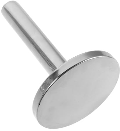 HOMOCONO Meat Tenderizer Hammer 3 Inch Round Bottom Pounder Stainless Steel with Non-Slip Grip for Efficient Tenderizing of Beef and Chicken in Kitchen Cooking