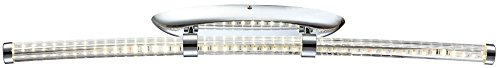 Wandleuchte Chrom Wandstrahler Modern Design Wohnzimmer Wandlampe klar, 1x LED 16 Watt 835 Lumen neutralweiß, L 81,4 cm