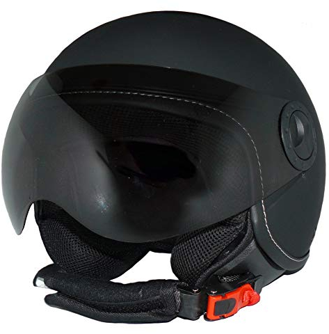 protectWEAR Casque Moto Jet H730, Noir Mat, Taille XL