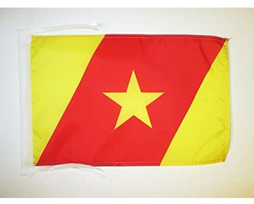 Amhara folks flagga 45 x 30 cm snören - Etiopien flaggor smal 30 x 45 cm - hög kvalitet 18 x 12 cm - banner AZ FLAG