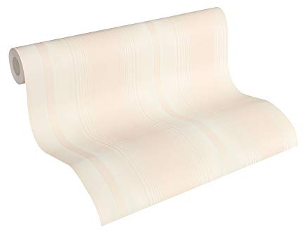 A.S. Création Vliestapete Hermitage 10 Tapete klassisch neo-barock 10,05 m x 0,53 m creme metallic rosa Made in Germany 330854 33085-4