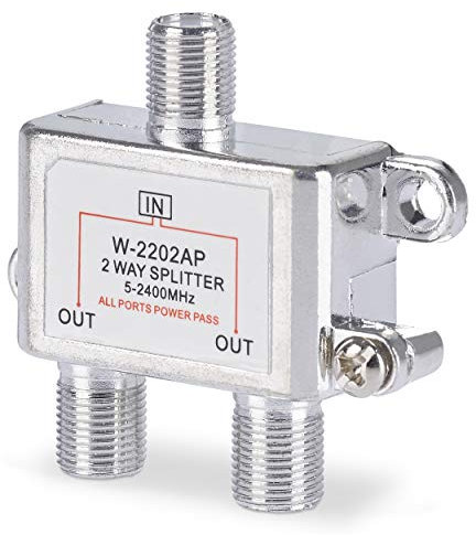 SSL Satellites 2 Way Satellite Splitter For Freesat, Freeview, Cable, Modem, Virgin Dbox & SKY