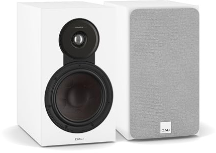 DALI SONIK 3 – Kompakter 2-Wege Regallautsprecher (Paar) mit 7″ Clarity Cone™ Holzfasermembran, 29 mm Gewebekalotte & SMC™ Technologie – Weiß