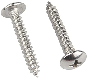 ORANXIN M5 x 30mm 20 Pcs Tête ronde Vis à bois 304 Acier inoxydable Vis cruciformes Tête de Champignon Vis autotaraudeuses Fixations