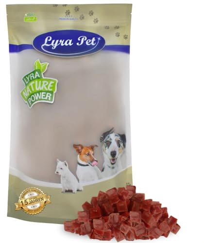 Lyra Pet® 1 kg Entenbrustwürfel - Kausnack für Hunde | Leckerli für Hunde - Proteinreicher Kauartikel mit Ente - Idealer Belohnungs- und Trainingssnack - Gut verträglich