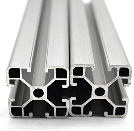 Aluminiumprofil, 1 styck, 40 x 40 mm, 1 100 mm, konstruktionsprofil, 8 mm spår