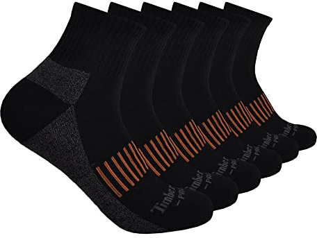 Timberland PRO Calcetín de Cuarto. (Pack de 6) para Hombre