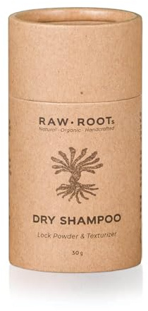 RAW ROOTs | Dry Shampoo Trockenshampoo für Dreadlocks | Rückstandsfrei & Keine Schwer Auswaschbaren Harze oder Oxide. Frei von Duftstoffen & von The Vegan Society zertifiziert | 30g