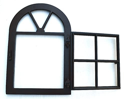 Graf von Gerlitzen Aluminium Eisenfenster Eisen Fenster Scheunen Stall Scheunenfenster Stallfenster Garten Ruine zum öffnen W1-RU