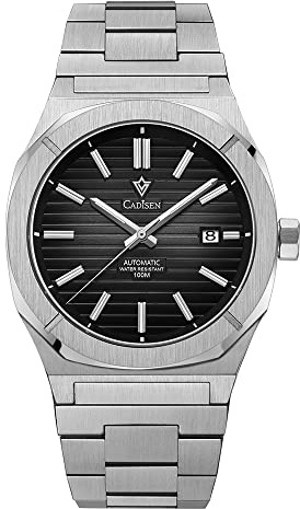 CADISEN Automatik Uhr Herren Mechanische Rostfreier Stahl Freizeit Uhren männer