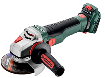 metabo Akku-Winkelschleifer WVB 18 LTX BL 15-125 Quick - 18 V, 125 mm - Brushless Motor, Schnellspannmutter, Drehzahlregelung, Bremssystem, werkzeuglos verstellbare Schutzhaube - Ohne Akku & Ladegerät