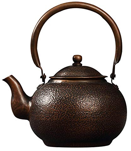 Vintage Handmade Copper Kettle, Purple Copper teapot, Boiling Kettle, Kettle, kung fu Tea Set, Copper teapot-Yellow_M