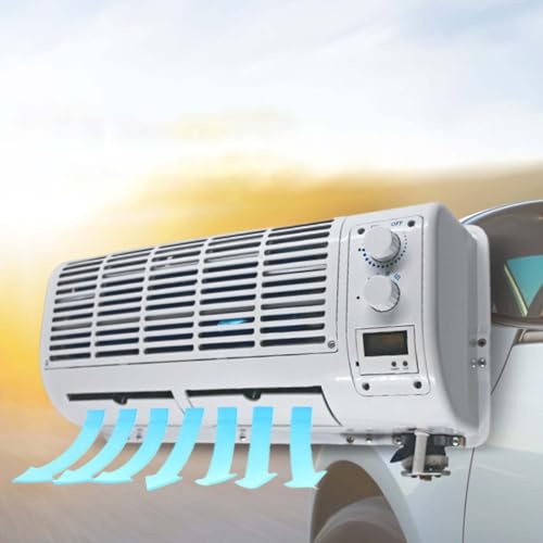 MAYFABD Portable Car Hanging Air Conditioner Fan, 22525 BTU/H, Wall Mounted, Cooling Fan, Evaporator Kit, 12V, Includes Car Evaporator & Mounting Kit