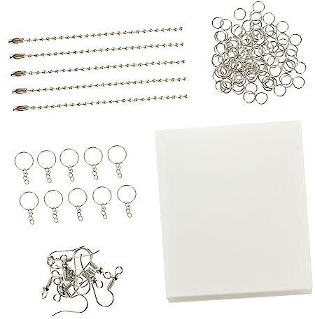 Gogogmee Schrumpfpapier Schrumpffolien Schrumpfblätter Bastelmaterial Werkzeugset Für Diy Schmuckherstellung