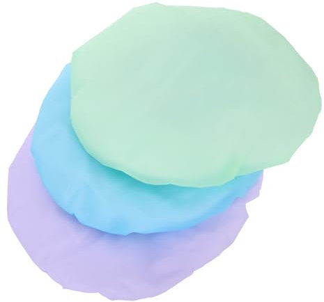 Beatifufu 3stücke Wasserdichte Duschhauben Für Frauen Und Männer Wiederverwendbare Elastische Badekappen Für Lange Haare Dreadlocks Und Zöpfe Für Haarbehandlungen Und Färben