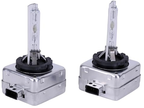 D1S Xenon-Glühbirne 6000K 35W HID-Scheinwerferlampen D1S Xenon-Scheinwerfer Auto Scheinwerferlampe HID Entladungs Lampe Ersatz Kit für BMW Xenon Birnen Lampe 63217217509, 2 Stück