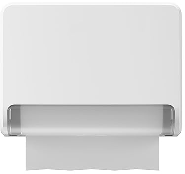 NICEME Distributeur de Serviettes en Papier, Support Mural Commercial, Adapté aux Maisons, Bureaux, Hôtels et Installations Commerciales, Blanc