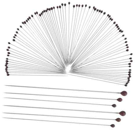 INOOMP 300 Pièces Aiguilles de Montage Acier Inoxydable pour Insectes Épingles à Tête Antidérapante pour et Spécimens Outils Polyvalents pour Scolaires et Enthousiastes de Biologie