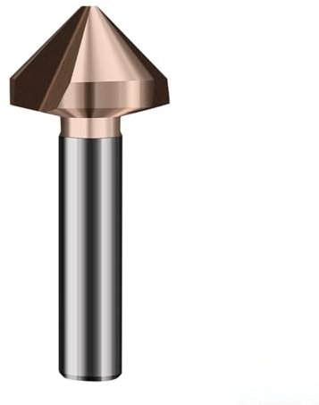 LLMWFA M35 Kobalt-Senk-Reibbohrer, Entgratungs-Fasenschneider 3 Schneiden 90°, Metallbearbeitungsbohrer aus Edelstahl, 1 Stück(25mm)