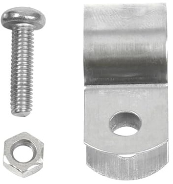 304 Stainless Steel Hose clamp with a Diameter of 10mm to 60mm, grounding clamp Clip with Screw and nut Hardware(60mm)