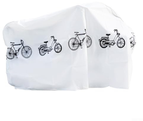 Copertura impermeabile per bicicletta, 200 x 100 cm, protezione da pioggia e polvere UV, per bici da strada, mountain bike, scooter, moto