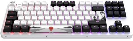 Dark Project ALU87 Fuji II – Clavier de jeu mécanique filaire | AZERTY ISO | Hot-Swap | Commutateurs graissés G3MS Sapphire | Stabilisateurs graissés | Montage sur joint flexible | Semi-aluminum | RGB