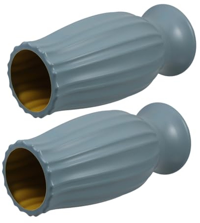 Veemoon 2 Jarrones Conmemorativos para Tumbas de Cementerio, Color Verde Claro, Resistentes para Exterior, Porta Flores para Lápidas y Decoración Jardín, Set de 2 Piezas, Flores