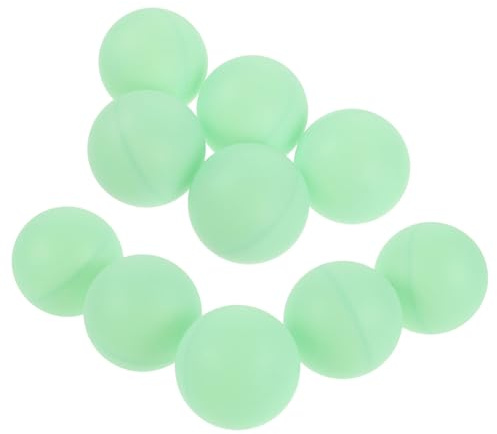 BESTOMZ Leuchtende Tischtennisbälle 40mm Wiederverwendbar Outdoor Sportzubehör für Nachtspiele und Partys 10 Stück