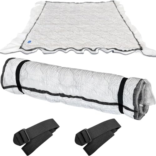 Vakuumbeutel für Matratzen mit 2 Spanngurte 210x130 cm, Wiederverwendbar Vakuumierbeutel für Matratze, Transparent Matratzen Vakuumbeutel für Umzug/Lagerung von Schaumstoffmatratzen