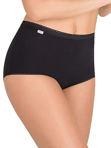 Playtex Femme Coton Stretch x3 Culotte, Noir, XXL