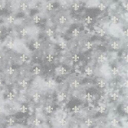 Klebefolie Möbelfolie Lilie French Lily dunkelgrau silber 45 cm x 200 cm Heraldik