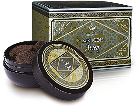 Otoori Ateeq Bakhoor Räucherstäbchen, Beste arabische Bernstein-Oud-Verwendung auf Holzkohle und elektrischen Räuchergefäßen, 100 g