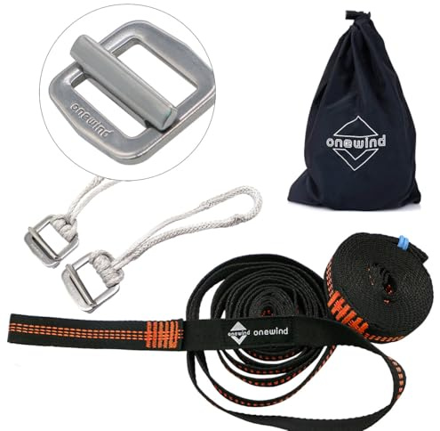 onewind Tree Straps - Camping Hängematte Tree Swing Straps Langlebiges, leichtes Set Kompakt und einfach einzurichten