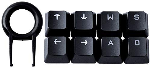 FPS & MOBA Gaming Keycaps for Cherry MX Razer&Corsair&HyperX&Logi G610 G710 Gaming Mechanical Keyboard (Black-WASD↑↓←→)