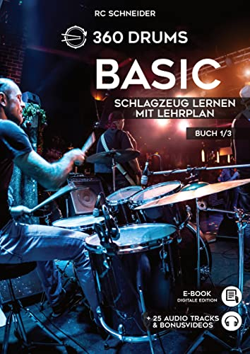 BASIC - Schlagzeug lernen mit Lehrplan 1: Buch 1/3