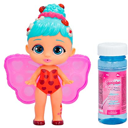 BLOOPIES Magic Bubbles Valeria | Feenpuppe zum Sammeln, spritzt Wasser und Macht mit ihren Flügeln magische Seifenblasen – Bade- und Wasserspielzeug für Mädchen und Jungen