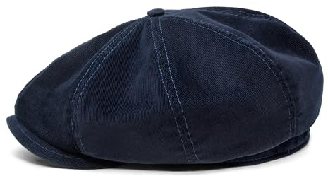Sterkowski Shelby | 100% Baumwollkord Schiebermütze für Herren und Damen | Luftdurchlässige Luftig 8 Panel Newsboy Cap