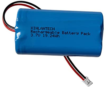 XINLANTECH 3,7 V 5200 mAh Wiederaufladbarer Lithium-Ionen Akku mit PH2.0/2P Anschluss 18650 1s2p Akkupack DIY Batterie