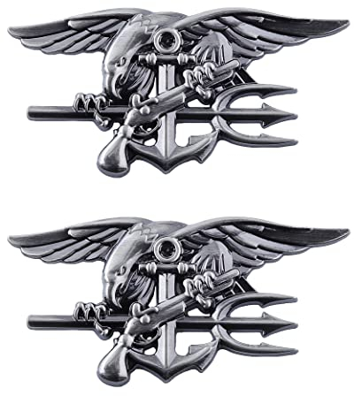 Navy-Seals Emblem Autoaufkleber Adler Auto Logo Dekorativ für Auto Aufkleber (Grau)