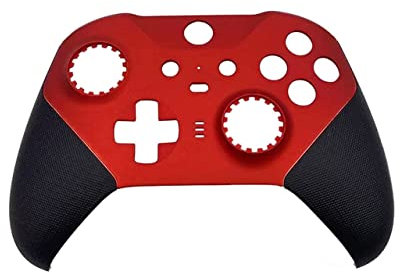 Replacement Front Housing Shell Cover Panel Faceplate Compatible with Xbox One Elite Series 2 Wireless Controller - Red