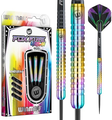 Winmau Foxfire Urban 80% Tungsten Steel Tip Darts - 24g