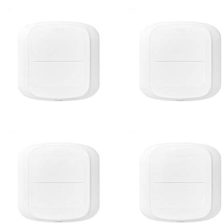 YUSSEQDD 4 Juegos de Interruptor inalámbrico Tuya - Botón de Control de Escena para Smart Life Interruptor portátil Botón de Escena Interruptor Push Automation WiFi, WiFi 4Conjunto