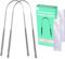 Tongue Scraper for Adults 2 Pcs with Cases Snowsmile (Oral Care Pack) Stainless Steel Tongue Cleaners Reduce Bad Breath 100% Metal Tough Scrapers Men and Women Hygiene Product with Travel case