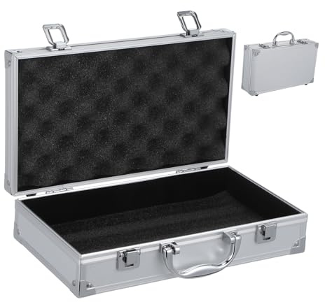 DOITOOL Aluminum Alloy Toolbox 11.8 Inch Portable Lockable Tool Box with Handle for Makeup Storage Medicine Organizer and Small Parts Case