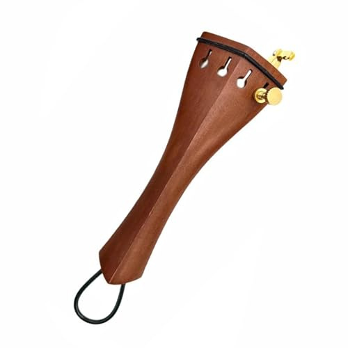 1 Stück Violine 4/4 Saitenhalter erstklassiges Jujube-Holz-Saitenhalter mit Feinstimmern + Nylon-Saitenhalter