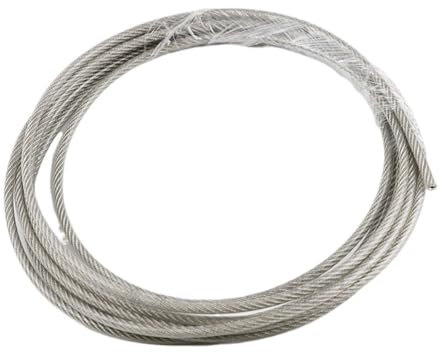 LIUCHUCHU Stahlseil 10/20/30 Meter Stahl PVC Beschichtetes Flexibles Drahtseil Weichkabel Transparent Edelstahl Wäscheleinendurchmesser 3/4mm Drahtseil Drahtseil(Größe:30M 4mm)