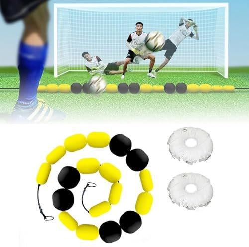 XIAGJAO Einreihiger Deflektor, 2,75 m Torwart-Umlenkausrüstung, Fußball-Tritttrainer, Fußball-Trainingshilfen für Kinder und Erwachsene
